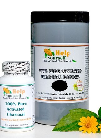 100% Pure Activated Charcoal Capsules and Powder
